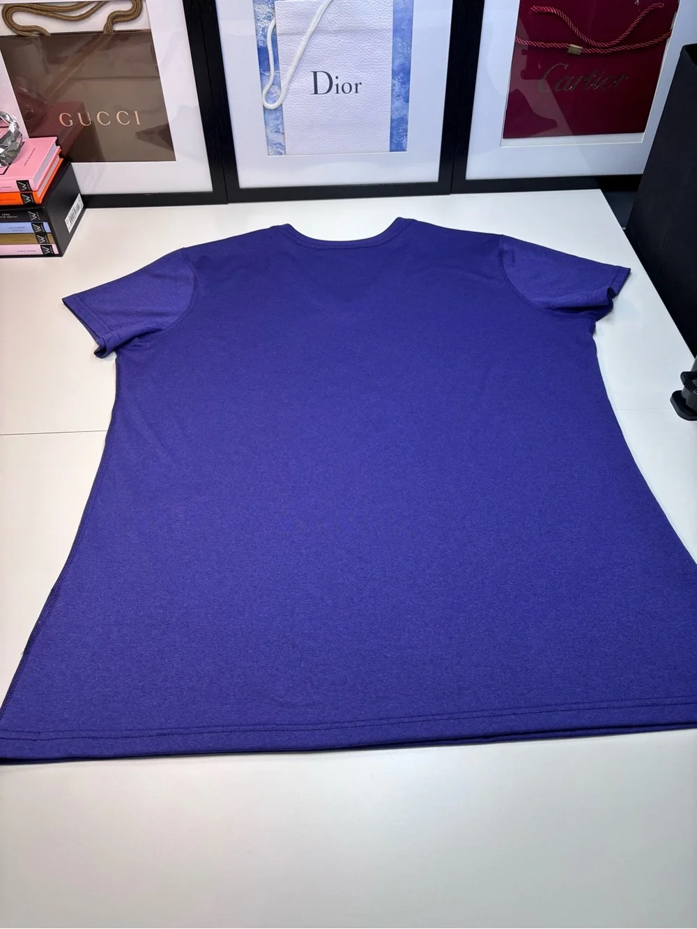 Nike Men’s Purple Dri-FIT V-Neck Short Sleeve Shirt with Wildcats Logo NWOT XL